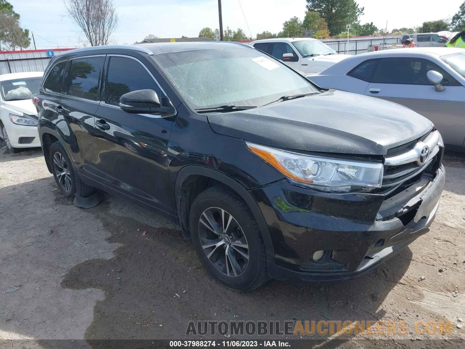 5TDKKRFH4GS175718 TOYOTA HIGHLANDER 2016