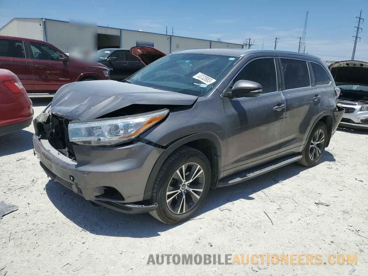 5TDKKRFH4GS500156 TOYOTA HIGHLANDER 2016