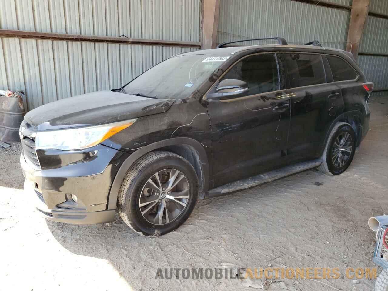 5TDKKRFH4GS504353 TOYOTA HIGHLANDER 2016