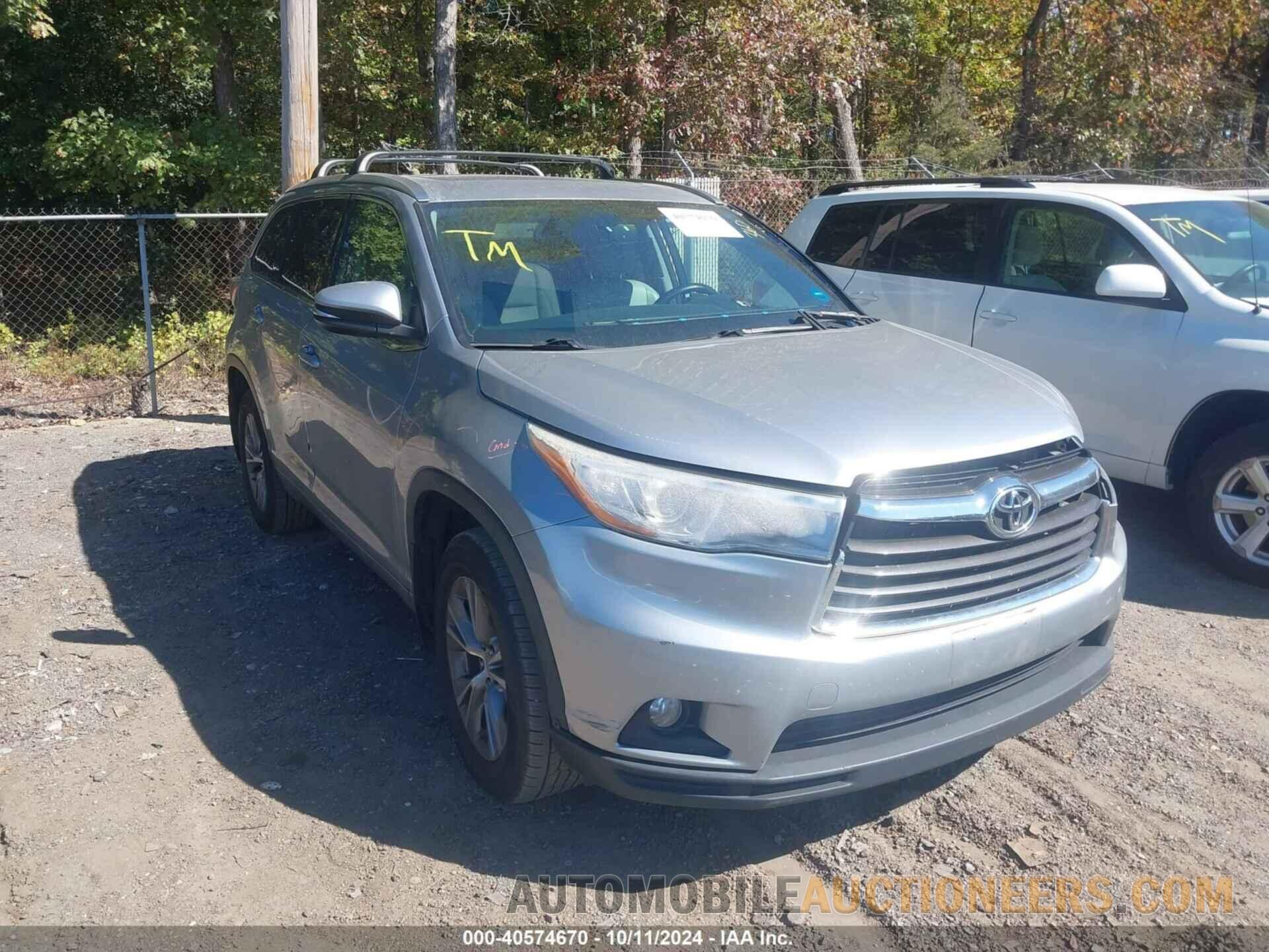 5TDKKRFH5FS048409 TOYOTA HIGHLANDER 2015