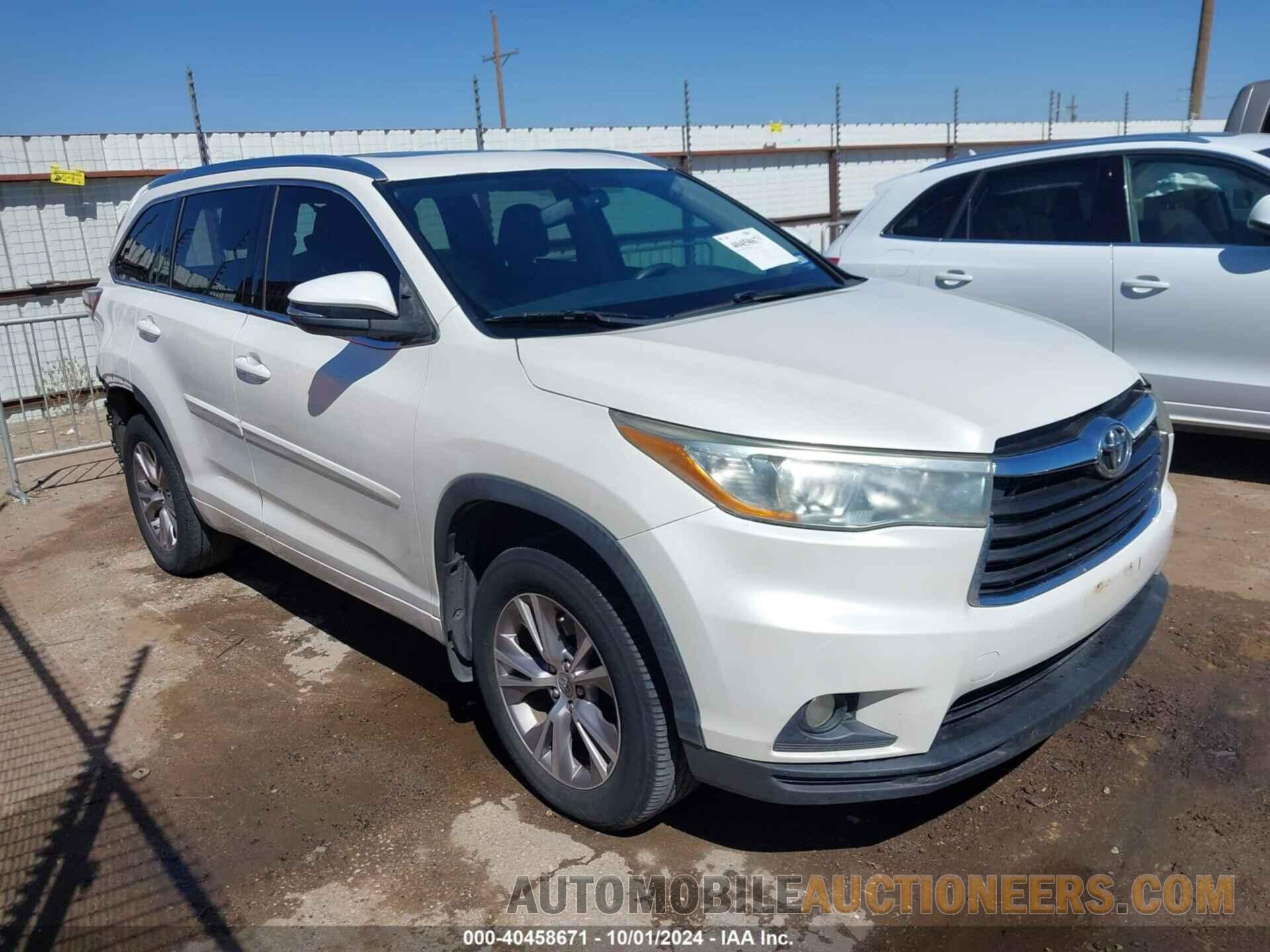 5TDKKRFH5FS050886 TOYOTA HIGHLANDER 2015