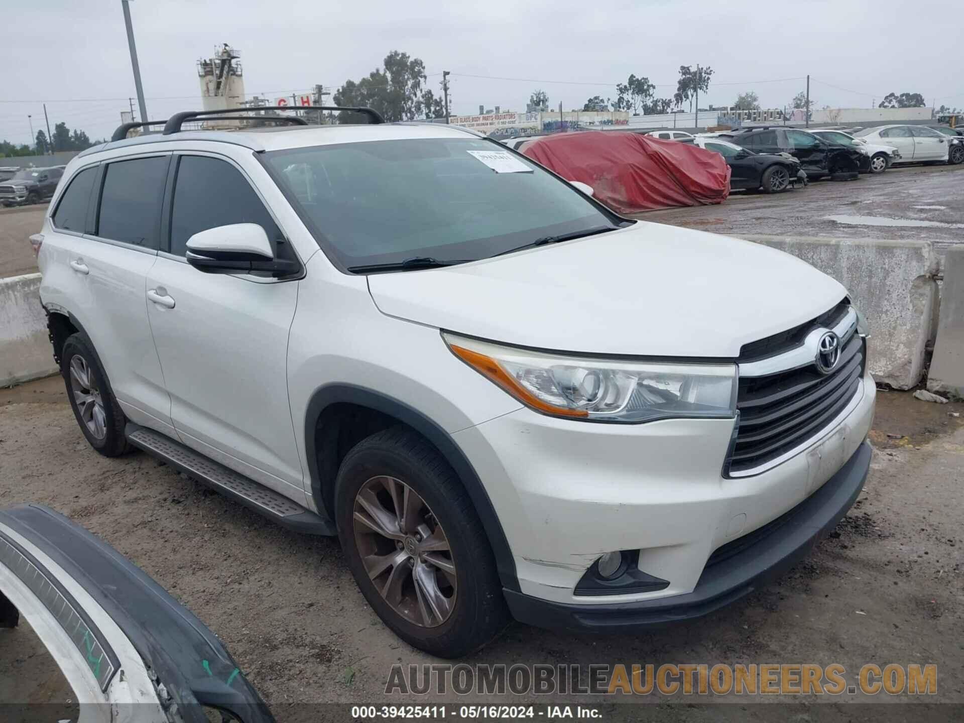 5TDKKRFH5FS052346 TOYOTA HIGHLANDER 2015