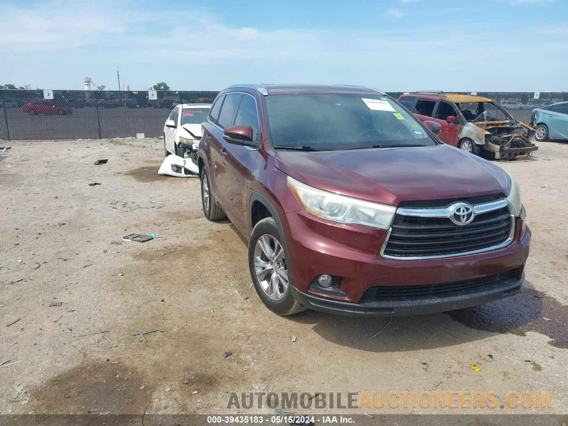 5TDKKRFH5FS059149 TOYOTA HIGHLANDER 2015