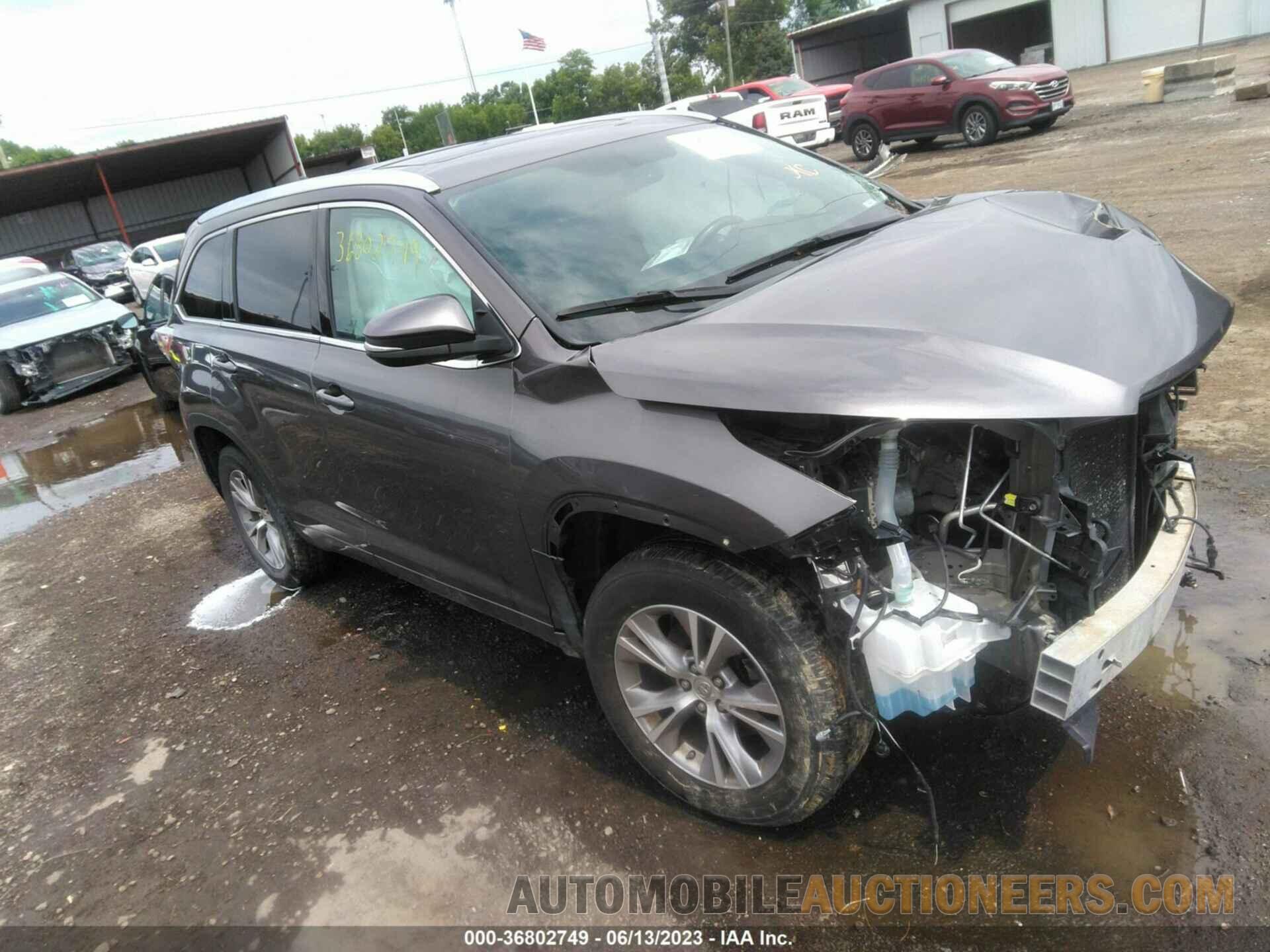 5TDKKRFH5FS078400 TOYOTA HIGHLANDER 2015