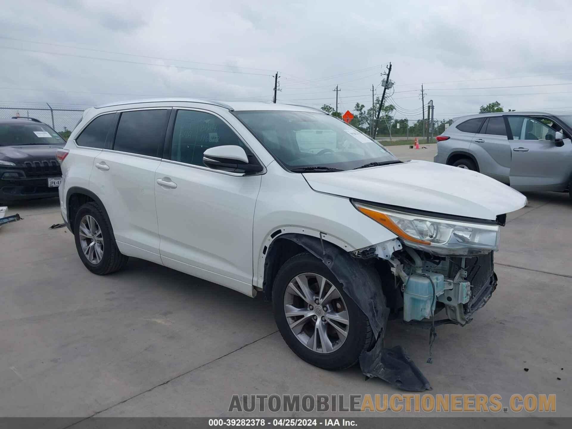 5TDKKRFH5FS091261 TOYOTA HIGHLANDER 2015