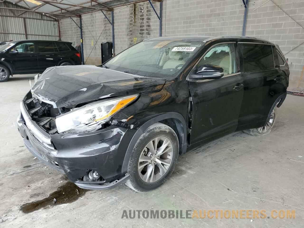 5TDKKRFH5FS105708 TOYOTA HIGHLANDER 2015