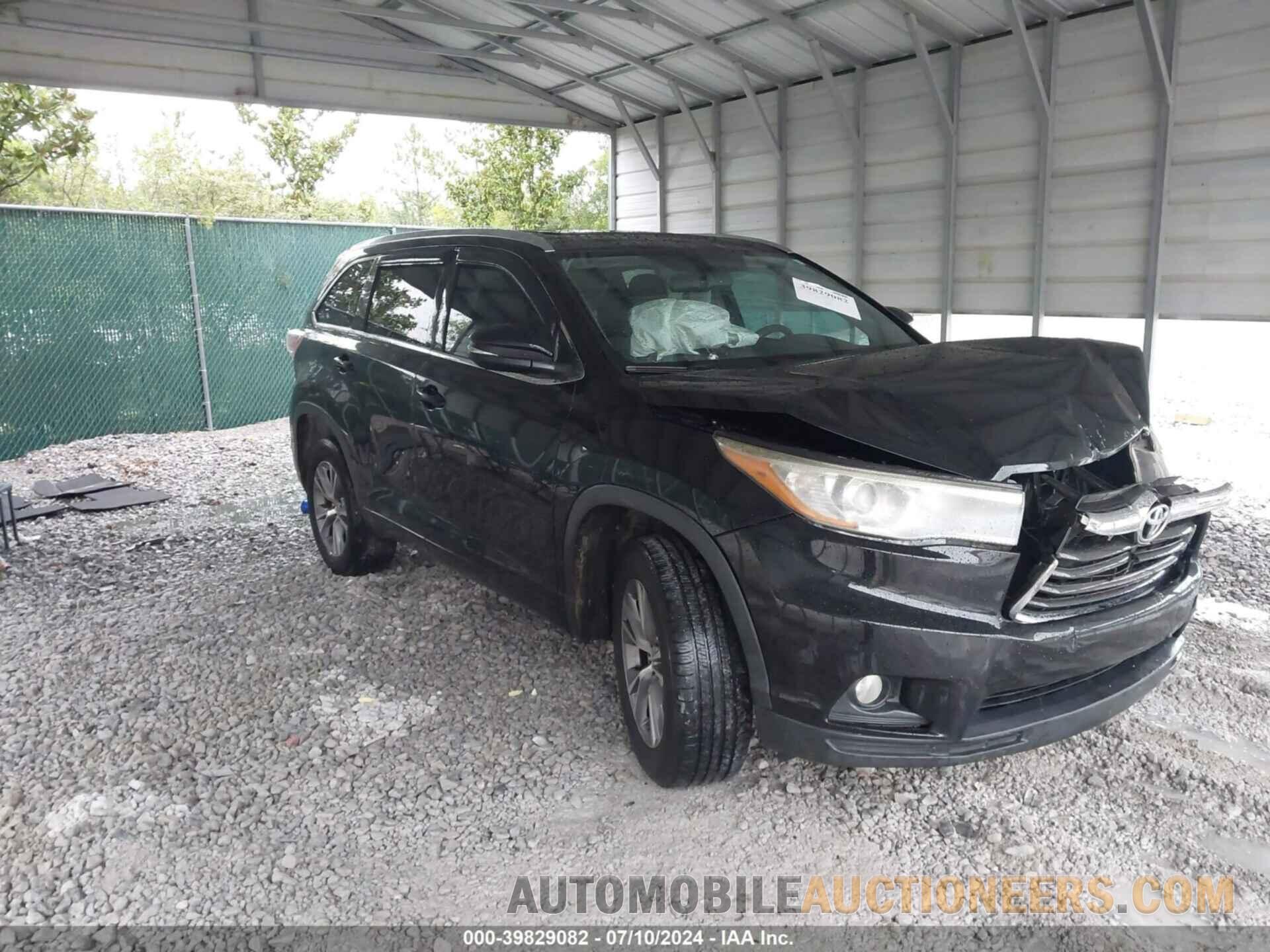 5TDKKRFH5FS112108 TOYOTA HIGHLANDER 2015