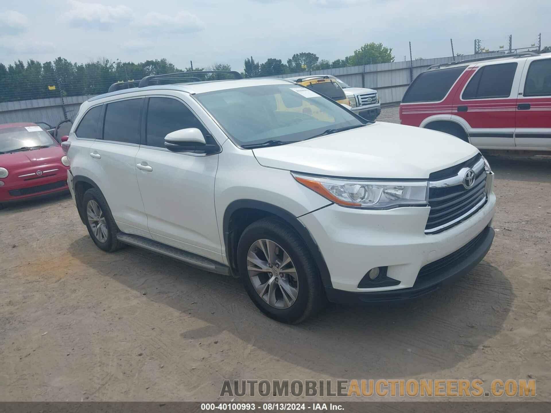 5TDKKRFH5FS115039 TOYOTA HIGHLANDER 2015