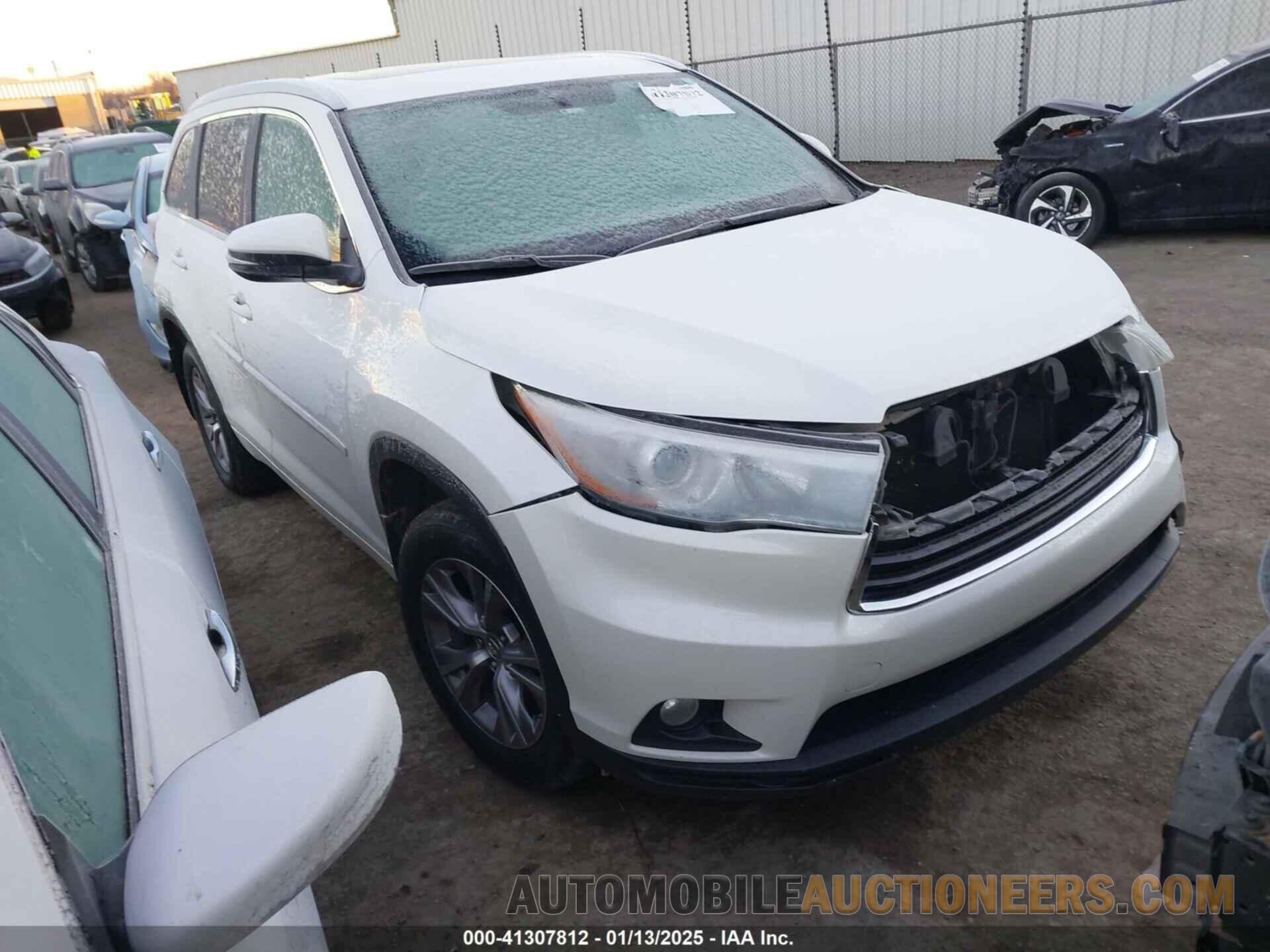 5TDKKRFH5FS115767 TOYOTA HIGHLANDER 2015