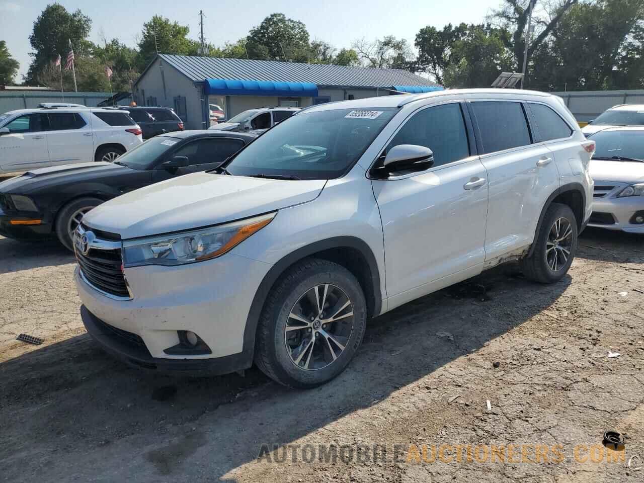 5TDKKRFH5GS126317 TOYOTA HIGHLANDER 2016