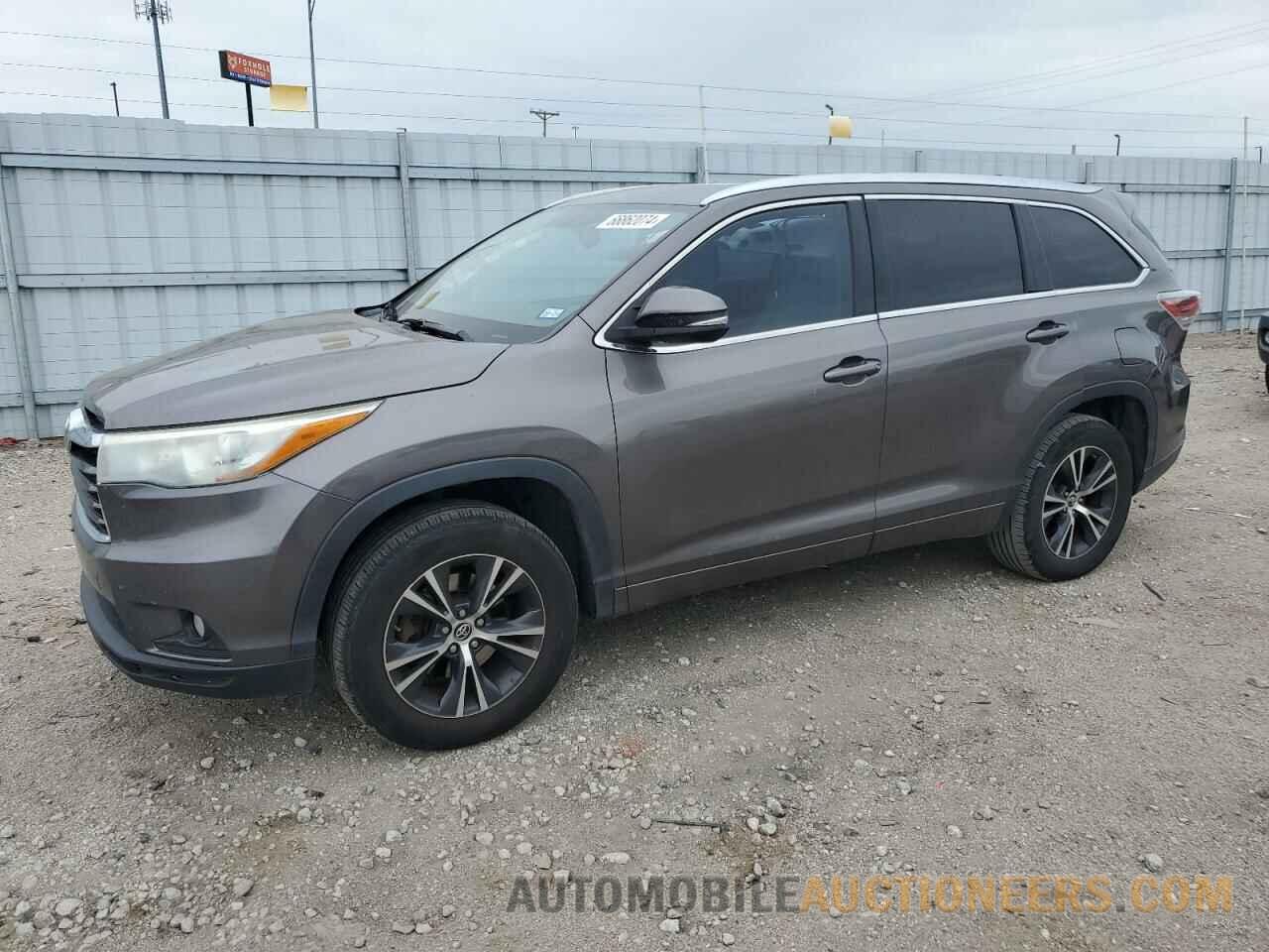 5TDKKRFH5GS141920 TOYOTA HIGHLANDER 2016