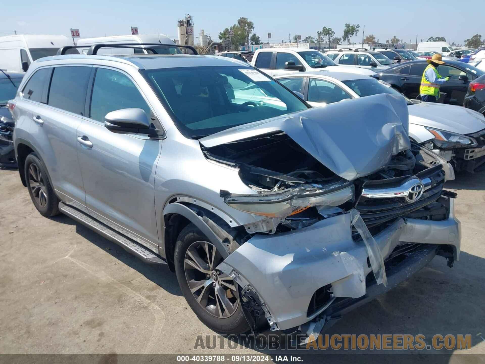 5TDKKRFH5GS160709 TOYOTA HIGHLANDER 2016