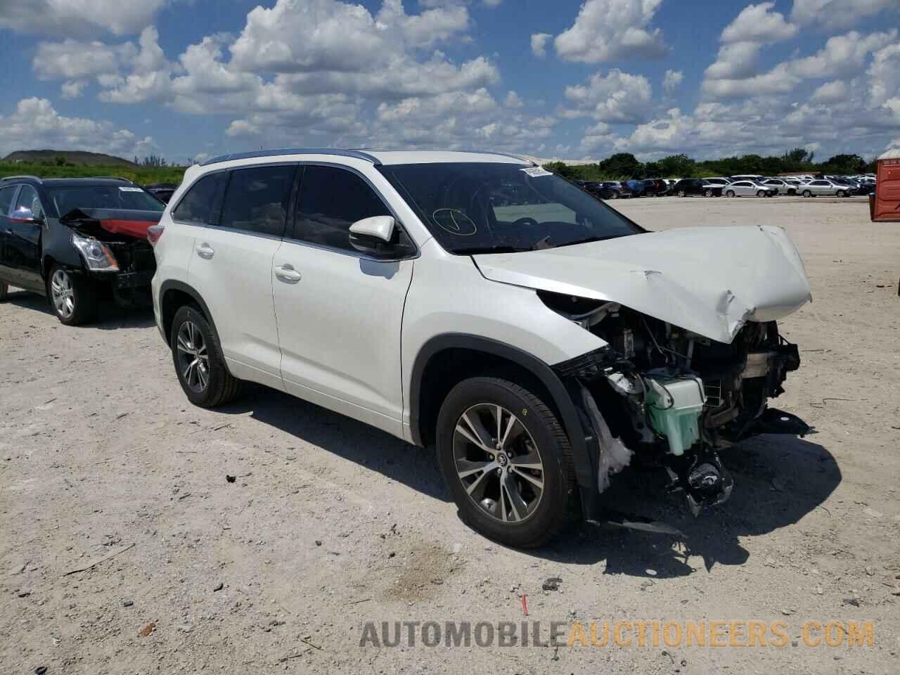 5TDKKRFH5GS161312 TOYOTA HIGHLANDER 2016