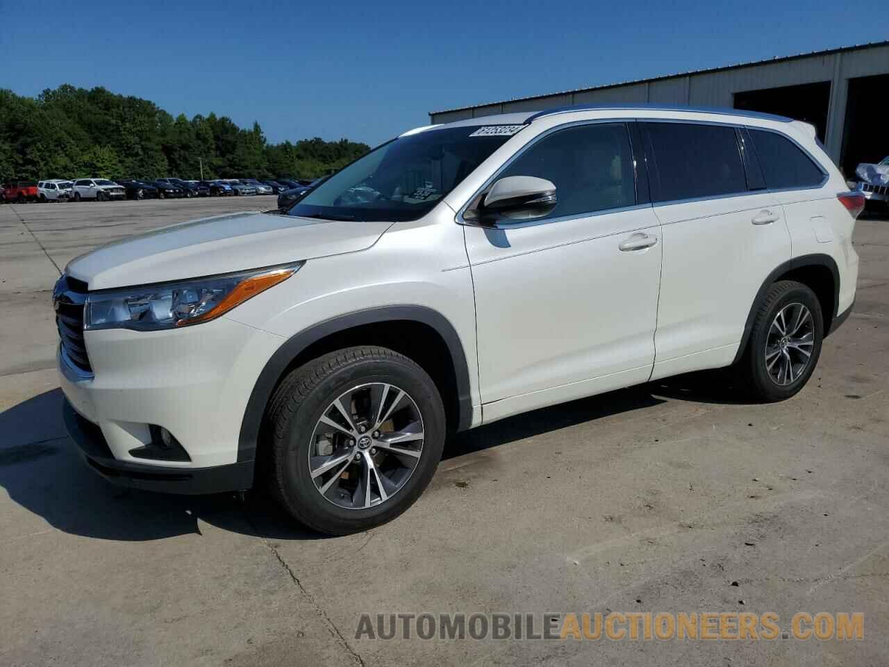 5TDKKRFH5GS185609 TOYOTA HIGHLANDER 2016