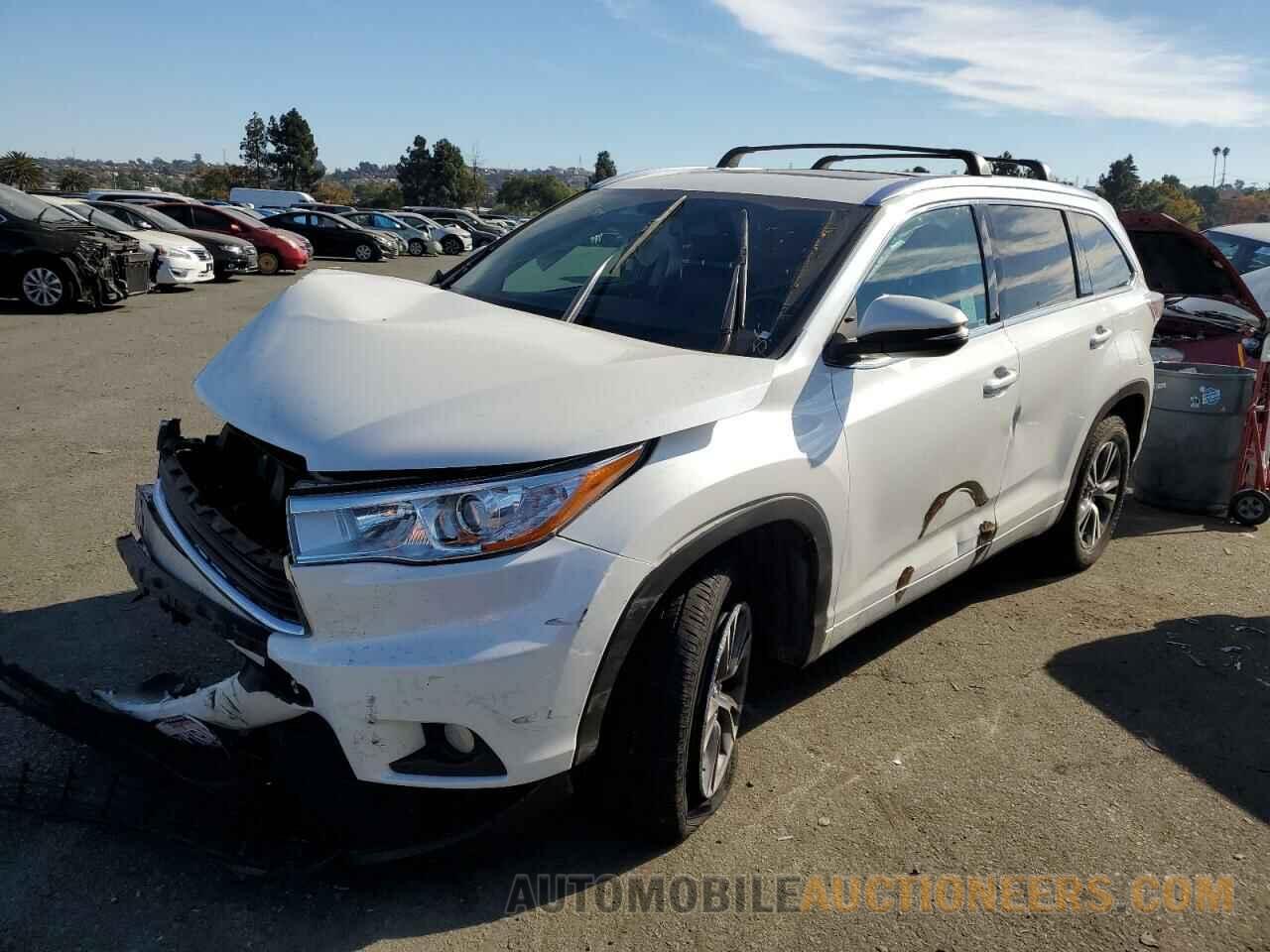 5TDKKRFH5GS185688 TOYOTA HIGHLANDER 2016