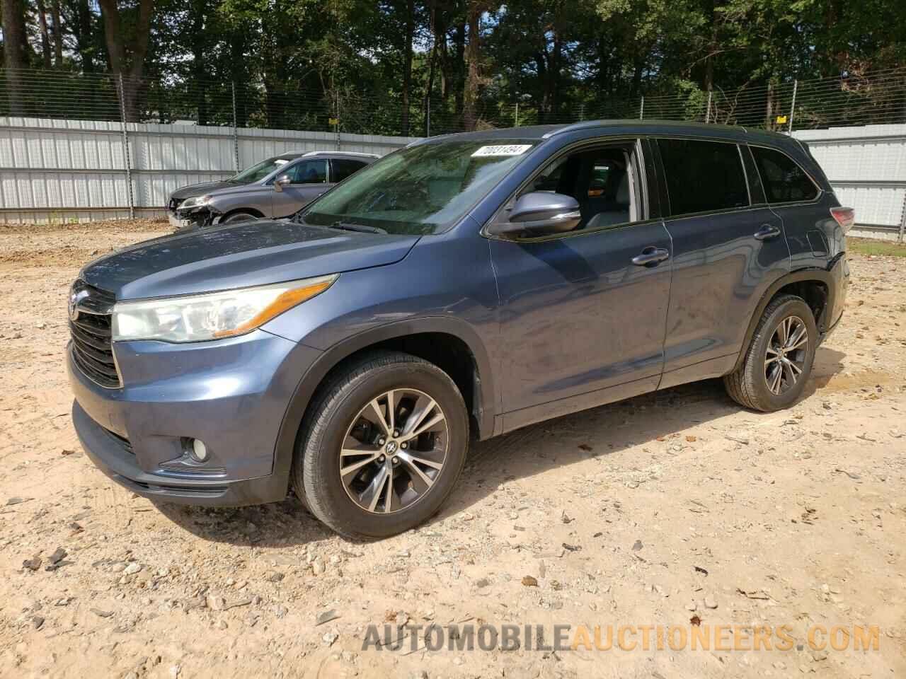 5TDKKRFH5GS501266 TOYOTA HIGHLANDER 2016