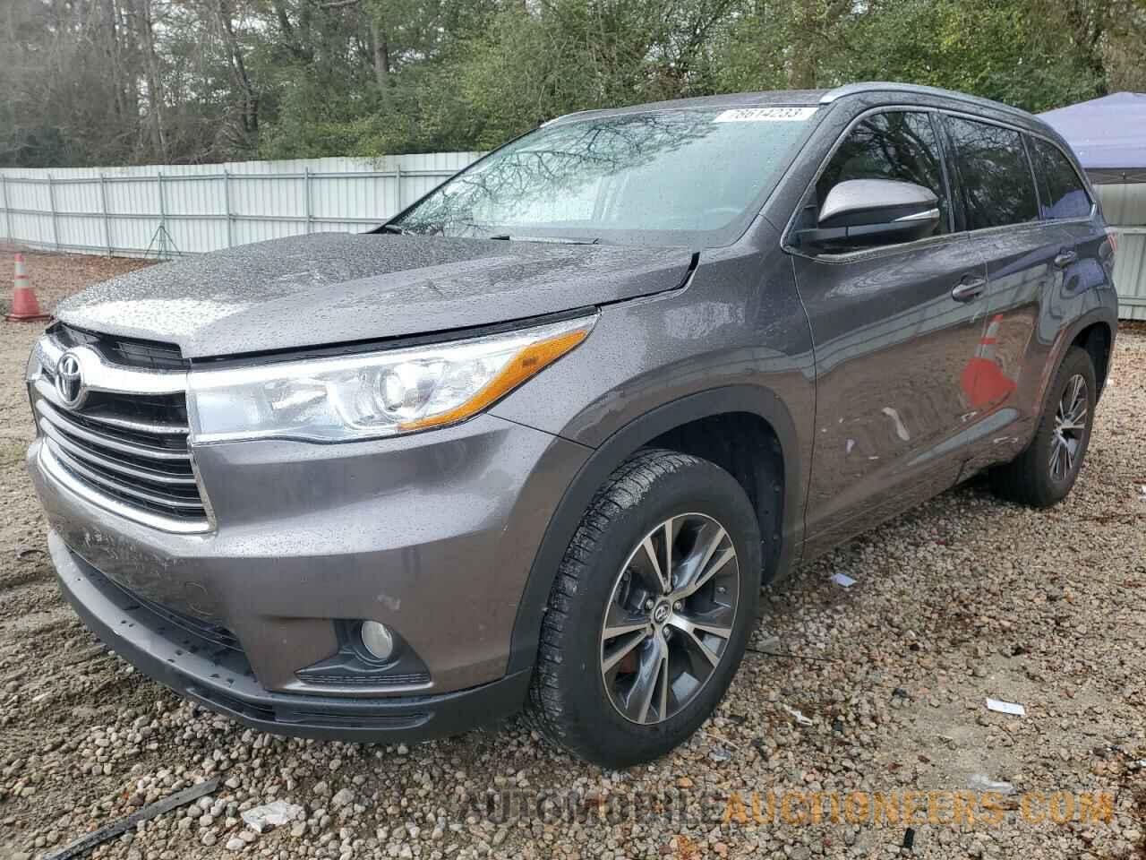 5TDKKRFH5GS504930 TOYOTA HIGHLANDER 2016