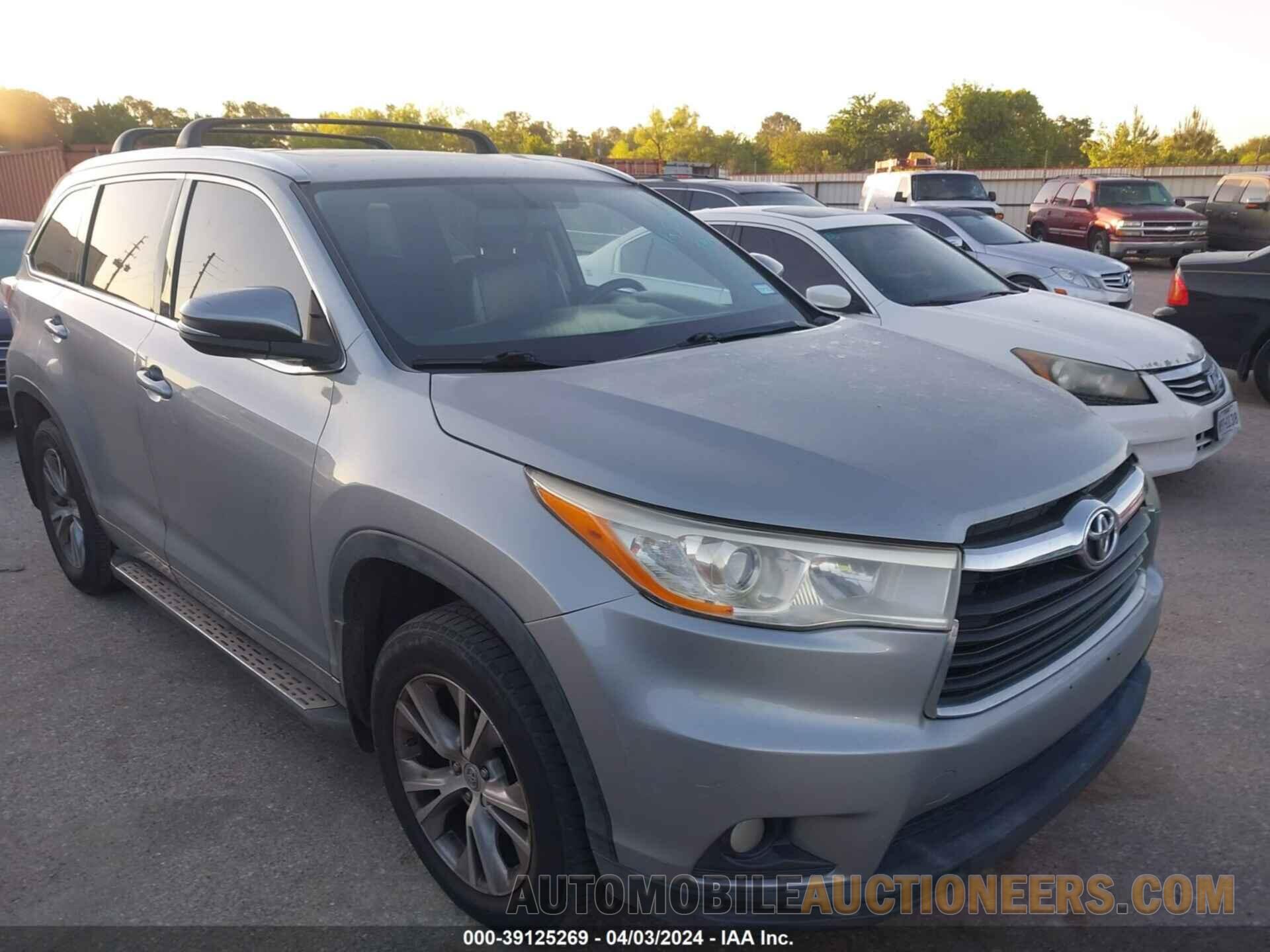 5TDKKRFH6FS052016 TOYOTA HIGHLANDER 2015