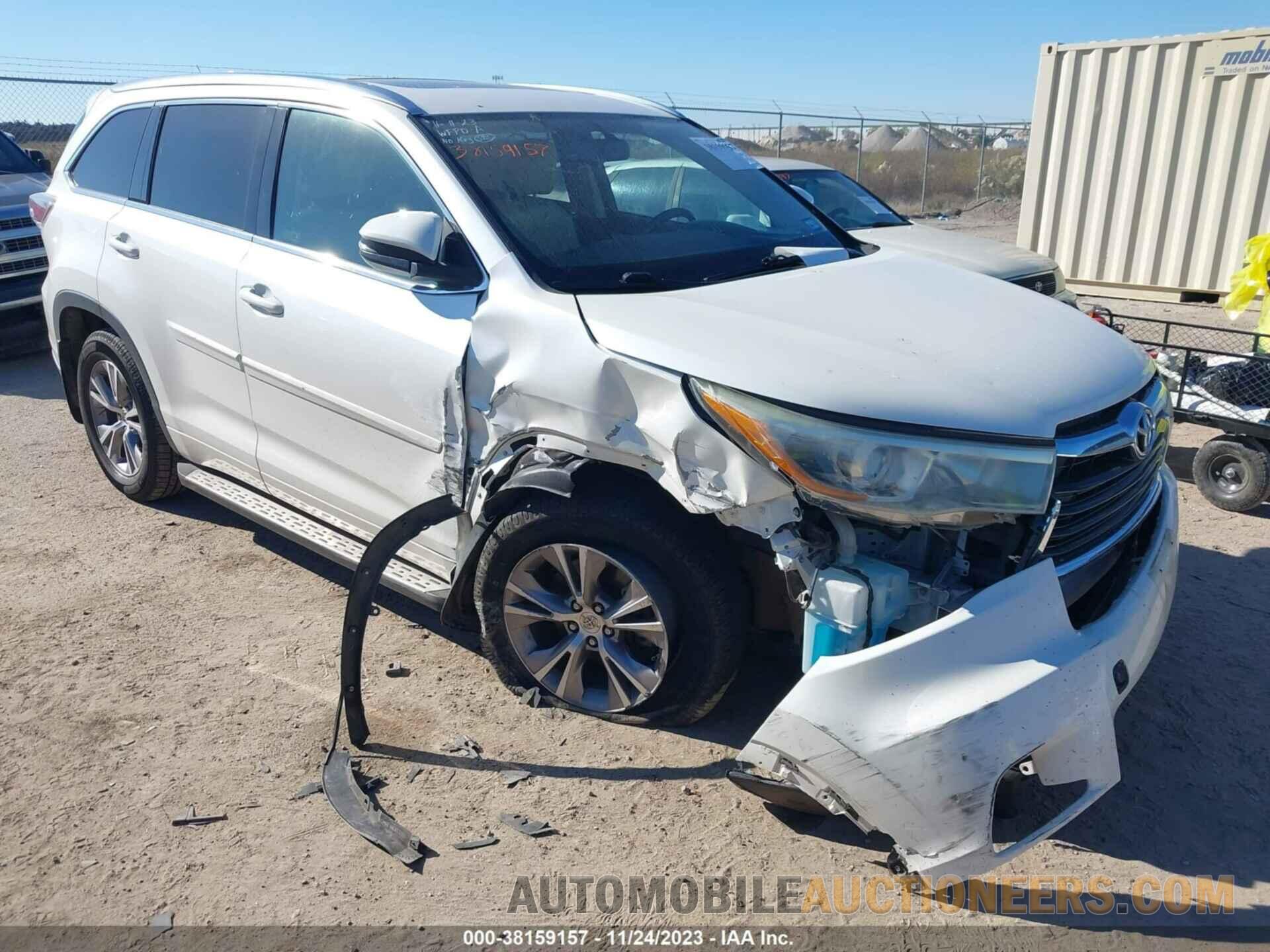 5TDKKRFH6FS055515 TOYOTA HIGHLANDER 2015