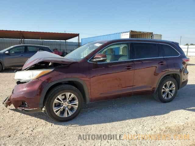 5TDKKRFH6FS064280 TOYOTA HIGHLANDER 2015