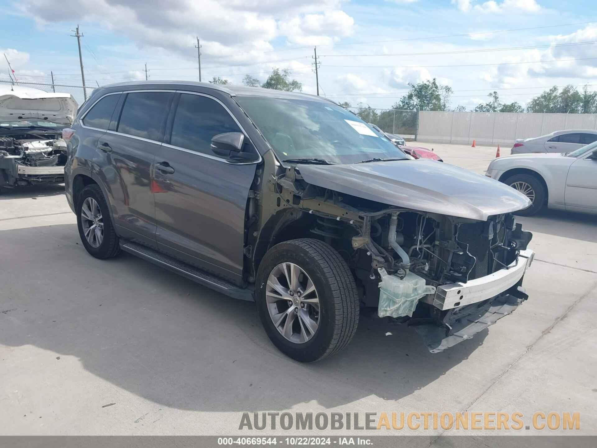 5TDKKRFH6FS070936 TOYOTA HIGHLANDER 2015