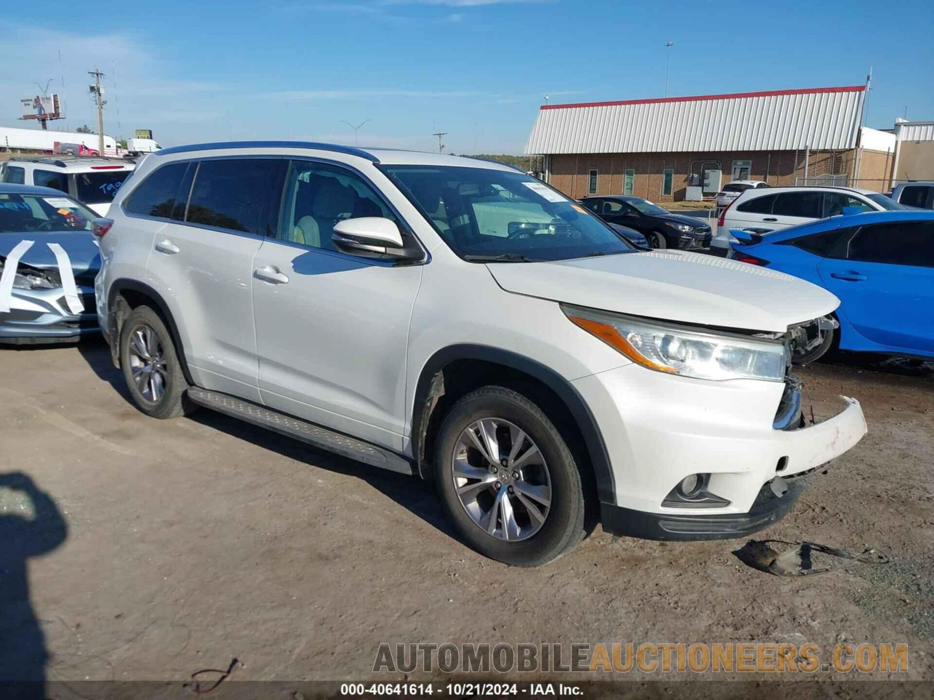 5TDKKRFH6FS116216 TOYOTA HIGHLANDER 2015