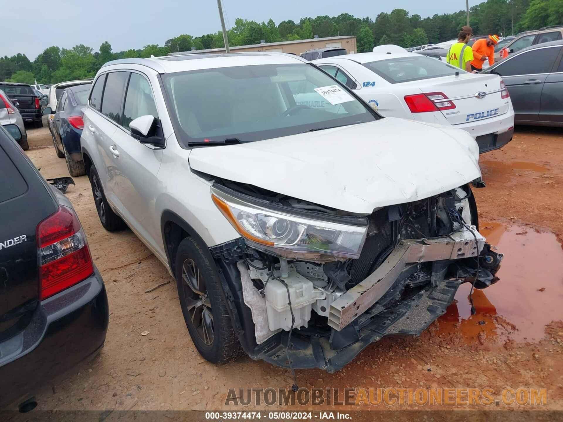 5TDKKRFH6GS173081 TOYOTA HIGHLANDER 2016