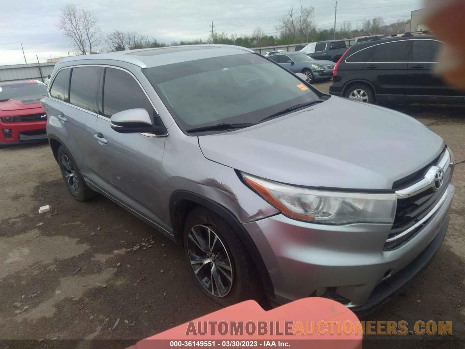 5TDKKRFH6GS177518 TOYOTA HIGHLANDER 2016