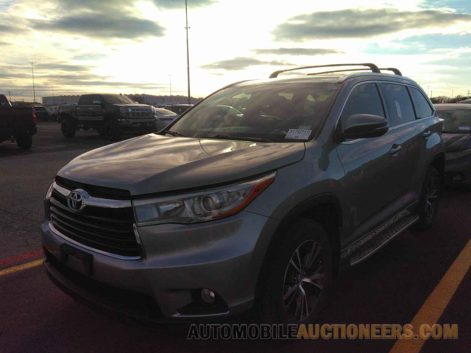 5TDKKRFH6GS180841 Toyota Highlander 2016