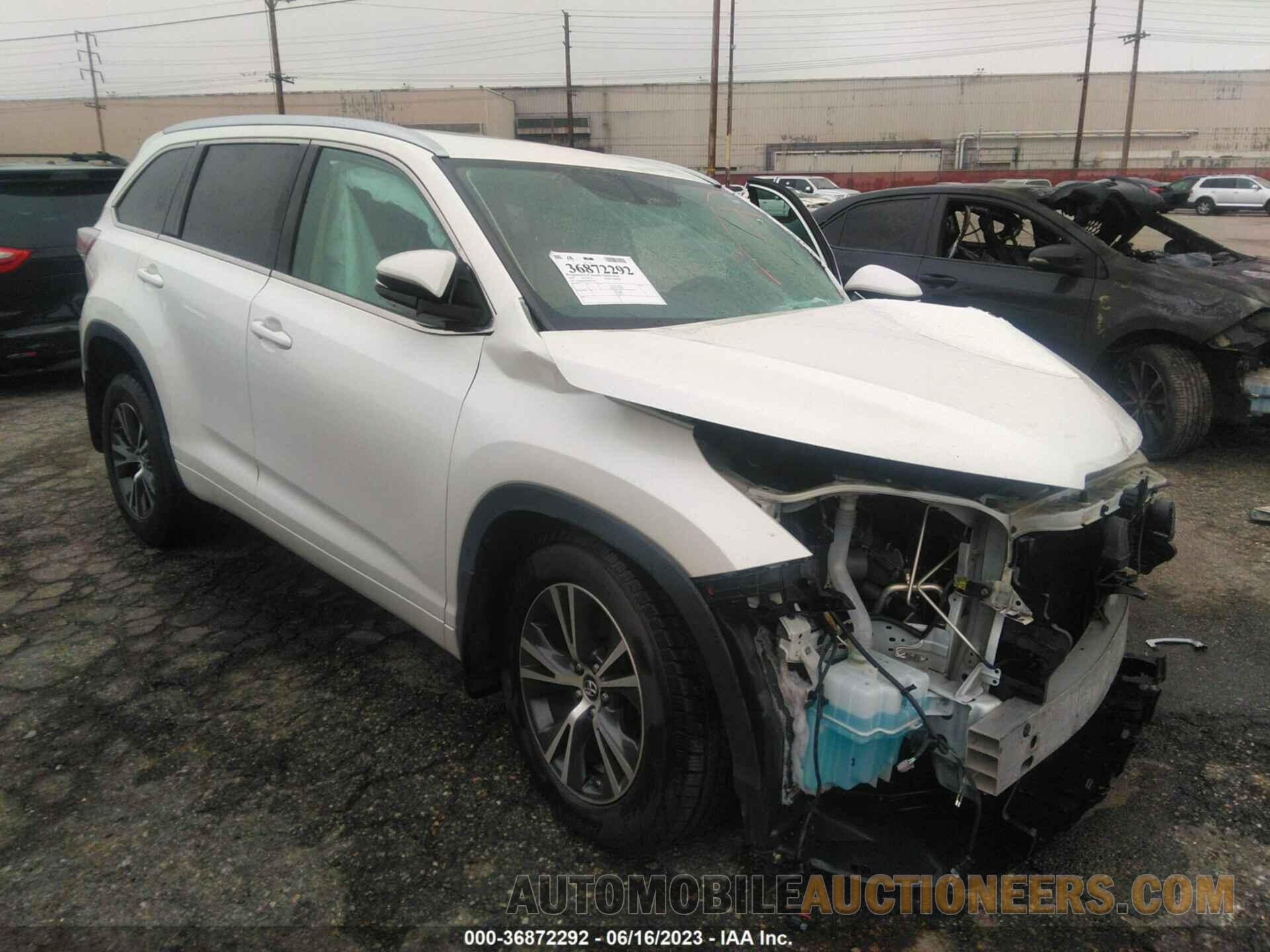 5TDKKRFH6GS183738 TOYOTA HIGHLANDER 2016