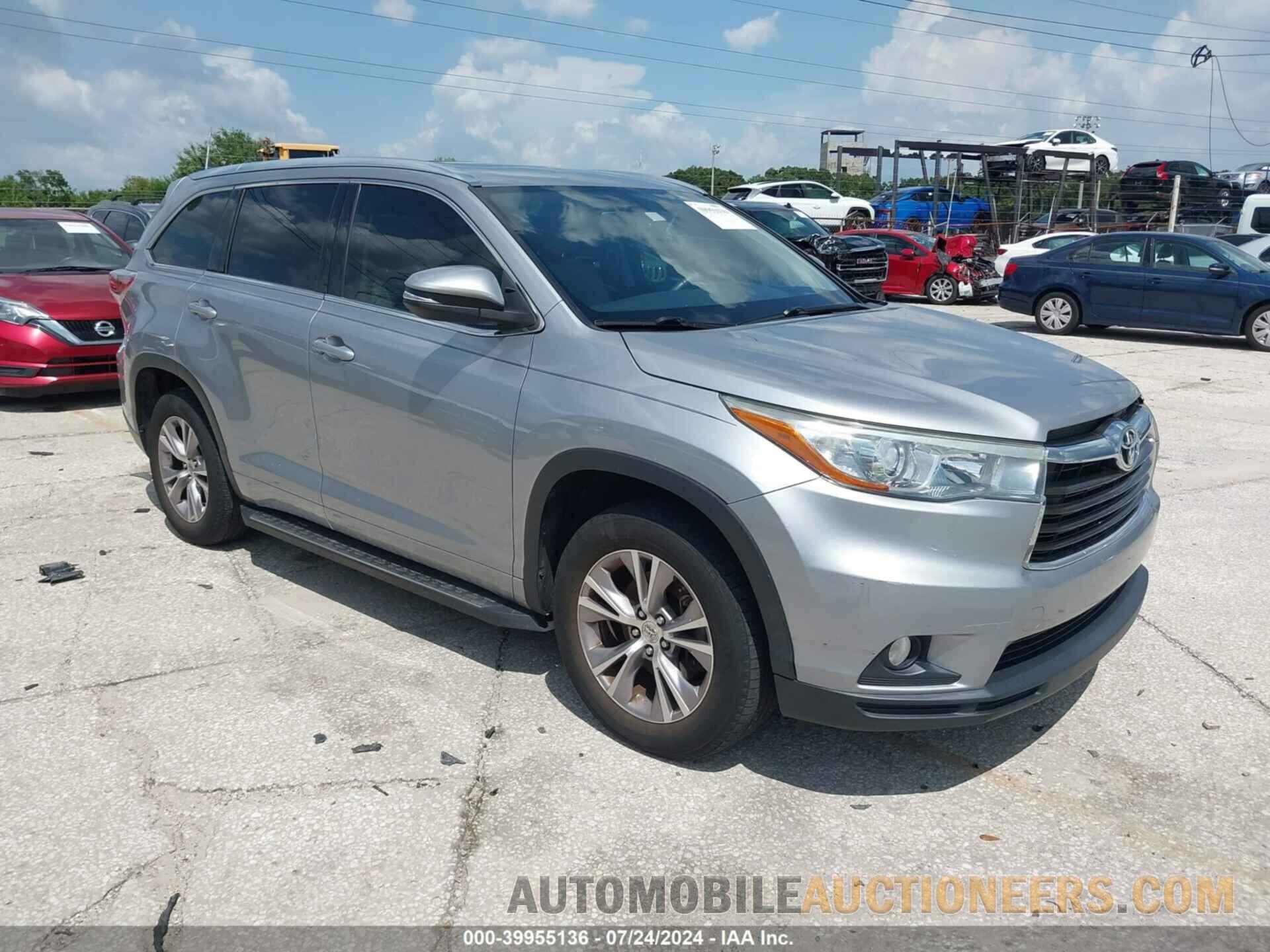 5TDKKRFH7FS073070 TOYOTA HIGHLANDER 2015