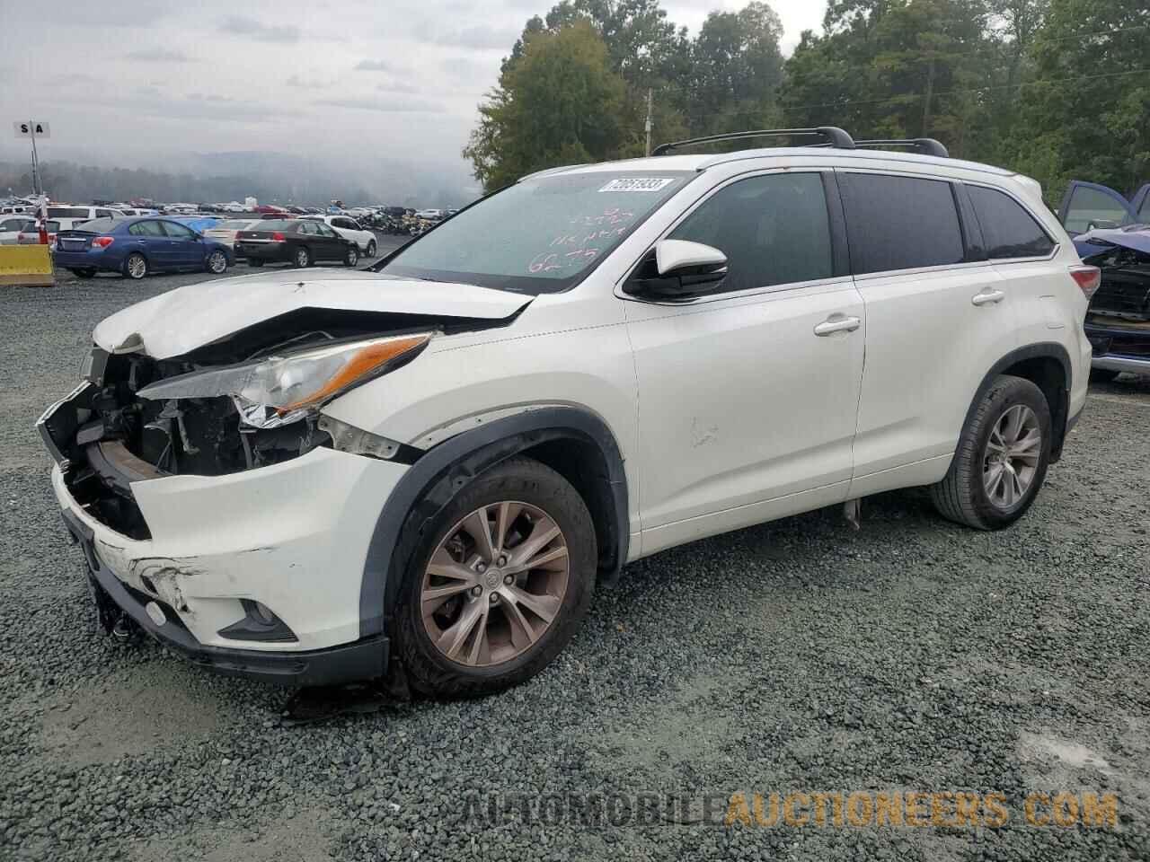 5TDKKRFH7FS076275 TOYOTA HIGHLANDER 2015