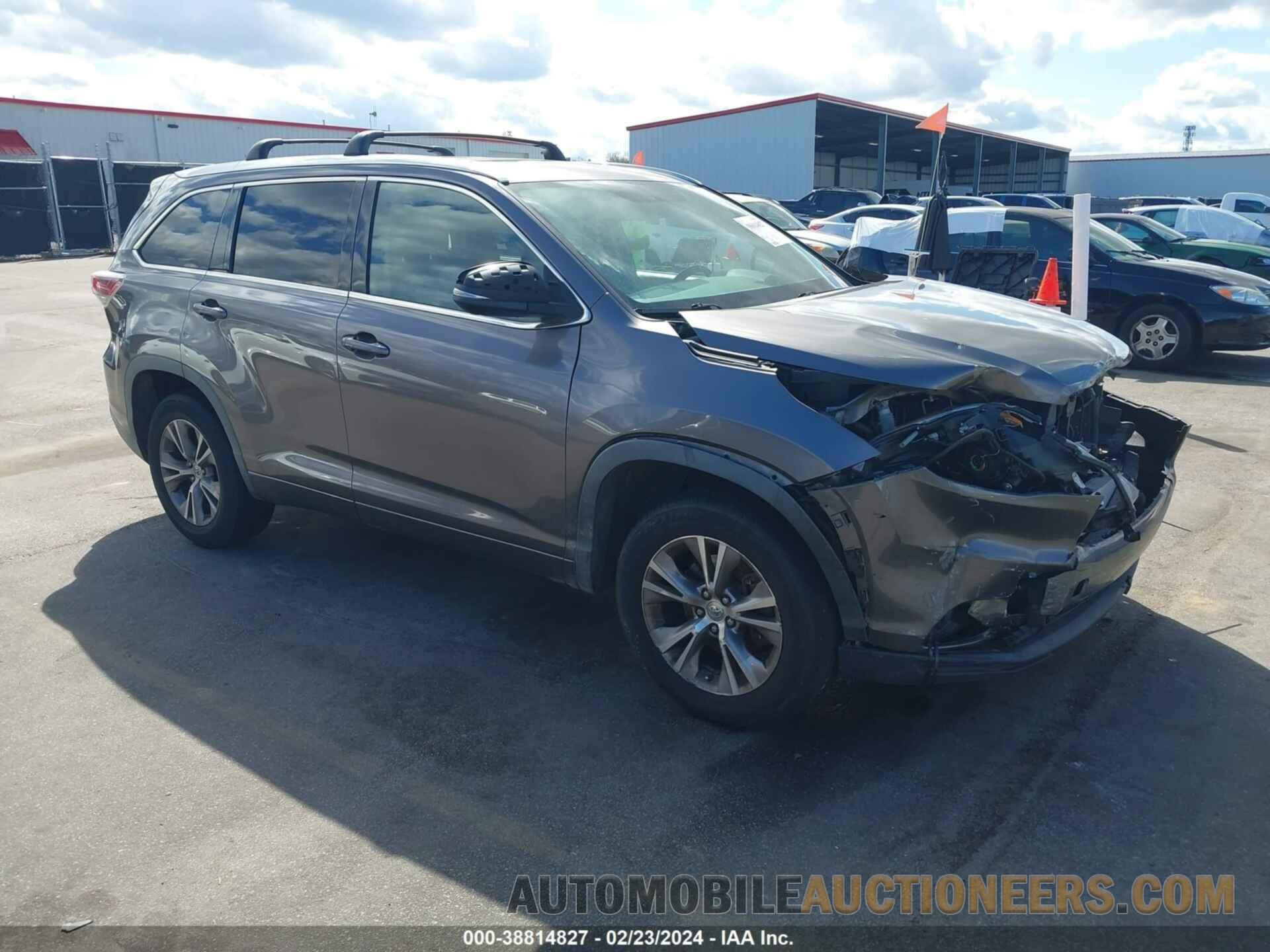 5TDKKRFH7FS086238 TOYOTA HIGHLANDER 2015