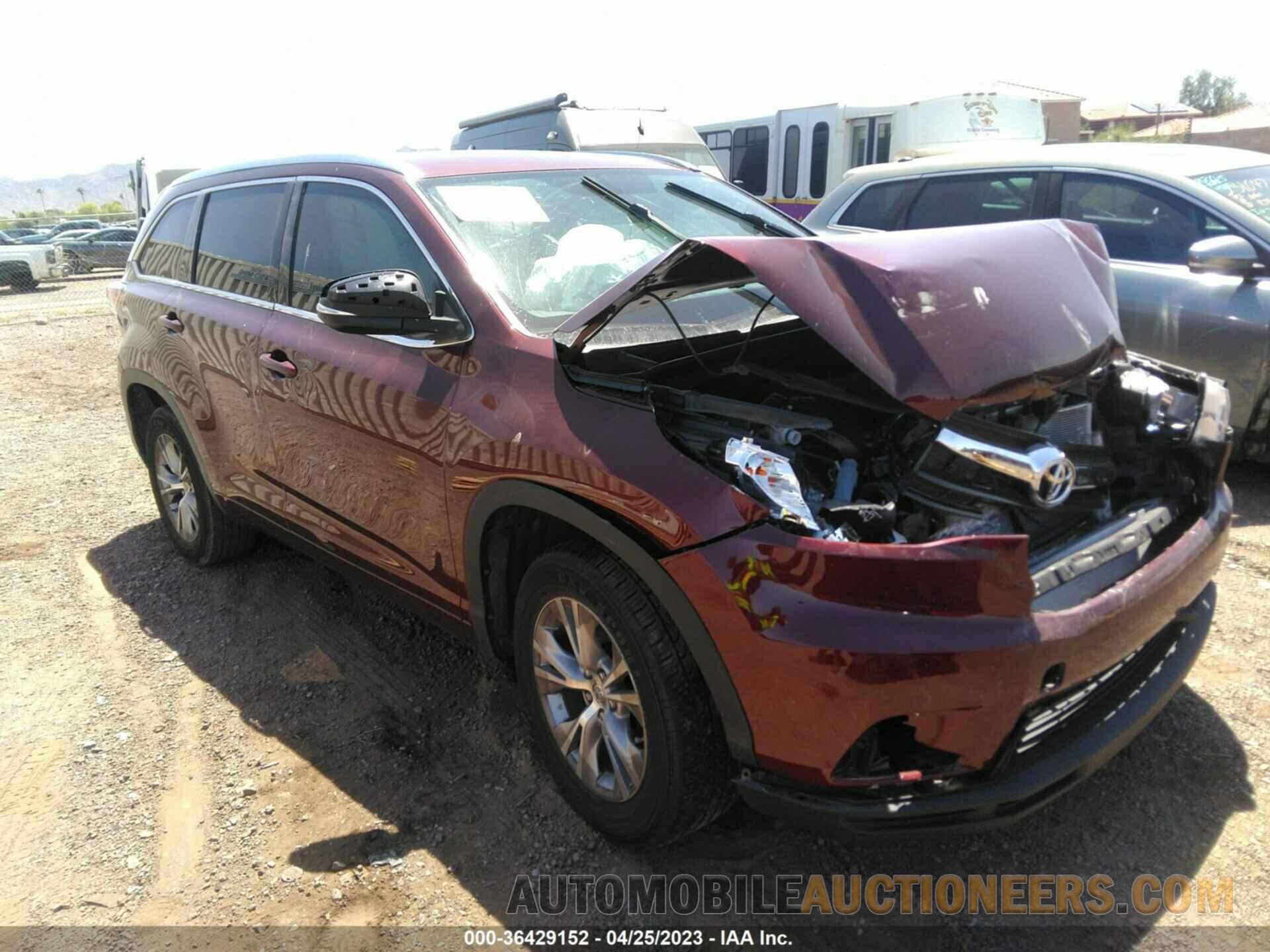 5TDKKRFH7FS117083 TOYOTA HIGHLANDER 2015