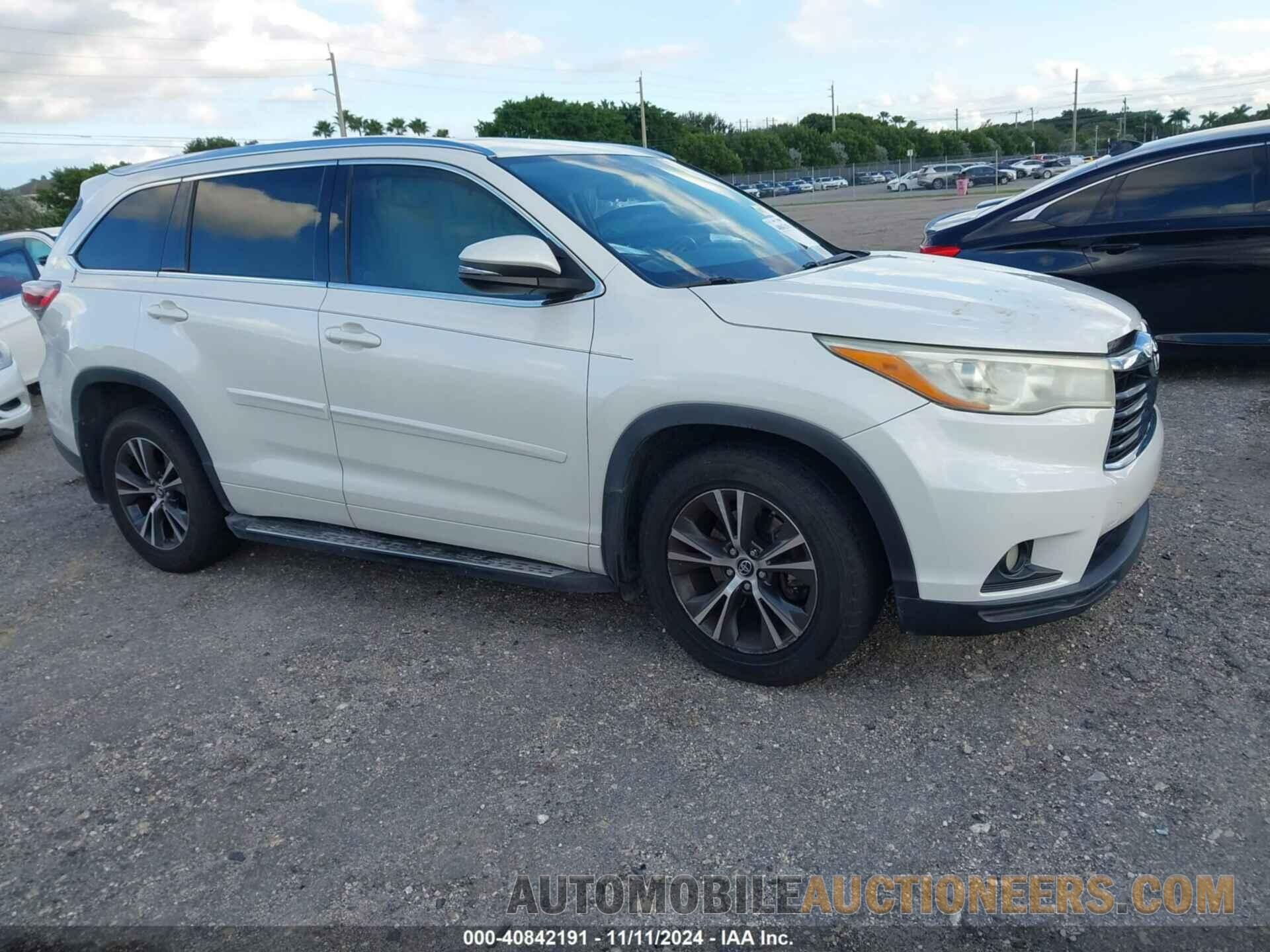 5TDKKRFH7GS122110 TOYOTA HIGHLANDER 2016