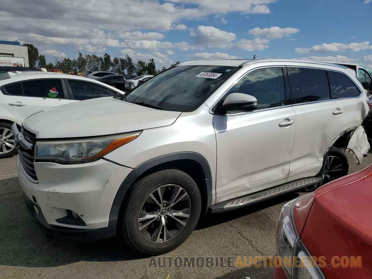 5TDKKRFH7GS129137 TOYOTA HIGHLANDER 2016