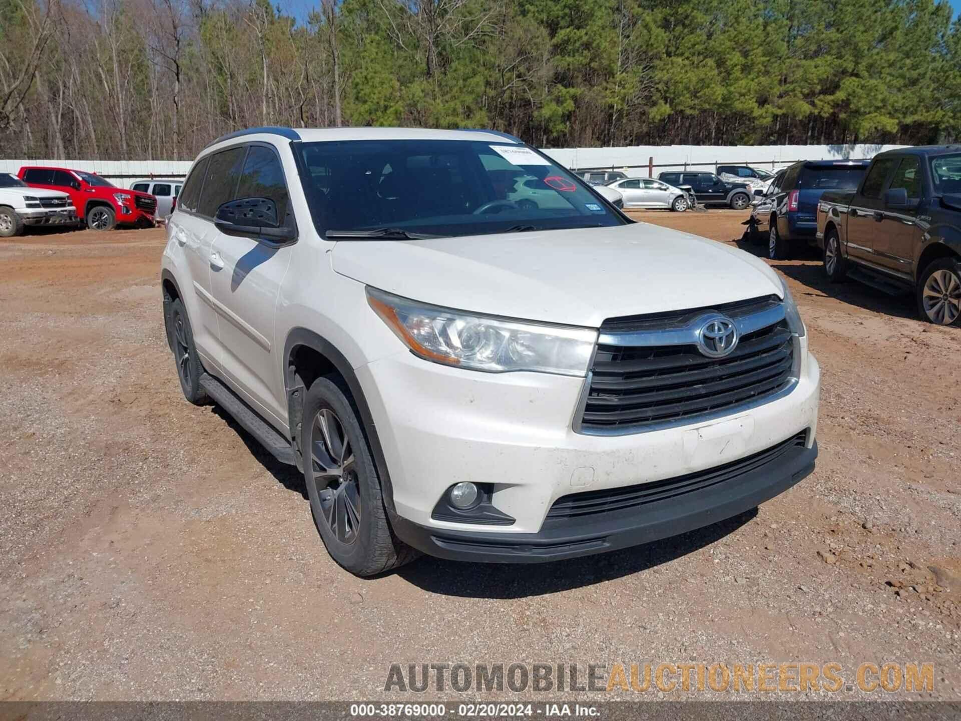 5TDKKRFH7GS137044 TOYOTA HIGHLANDER 2016