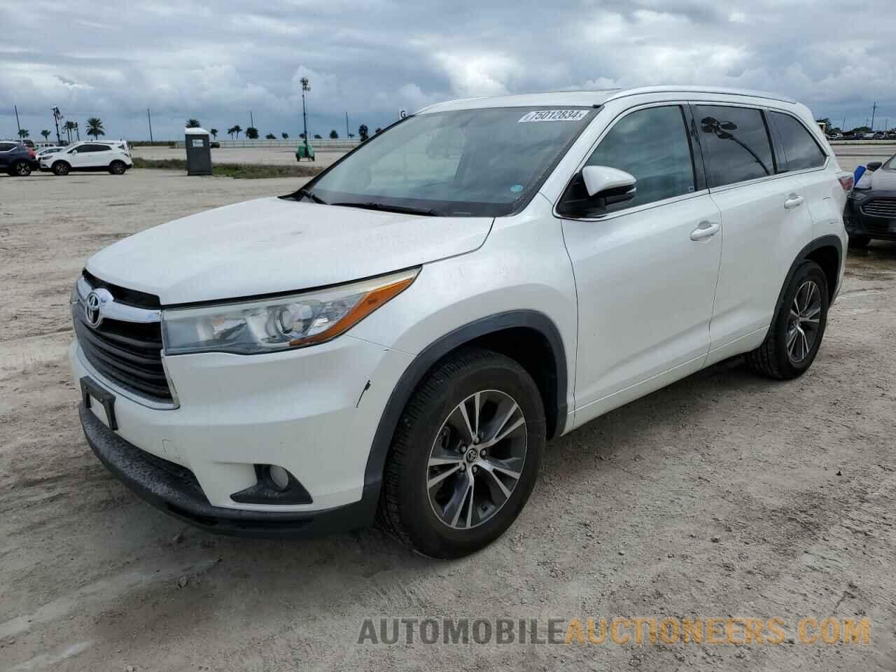 5TDKKRFH7GS142860 TOYOTA HIGHLANDER 2016