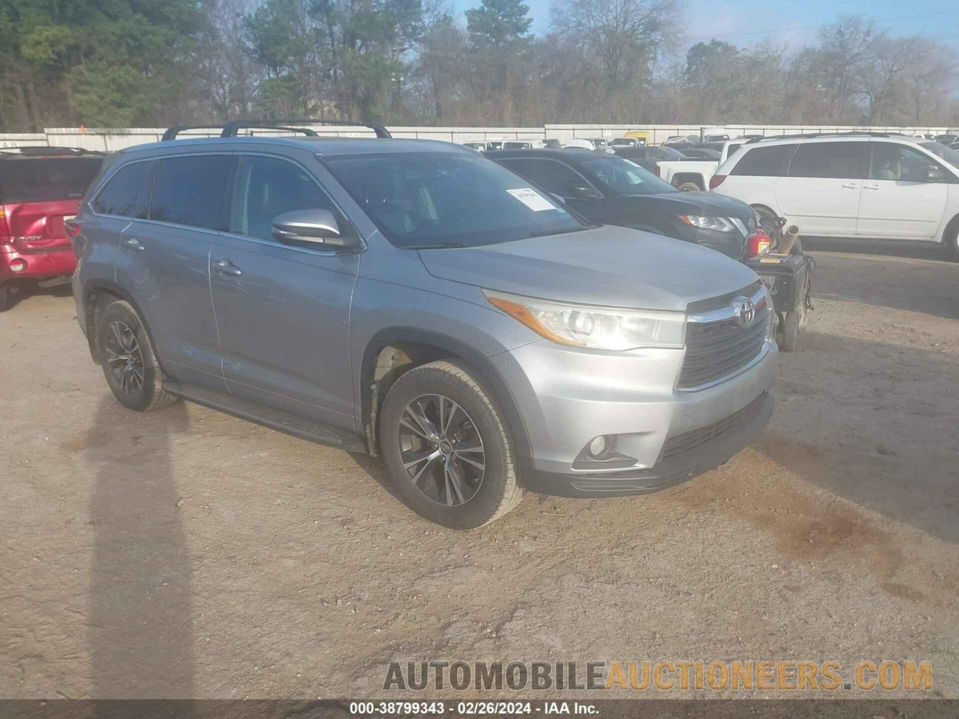 5TDKKRFH7GS156175 TOYOTA HIGHLANDER 2016