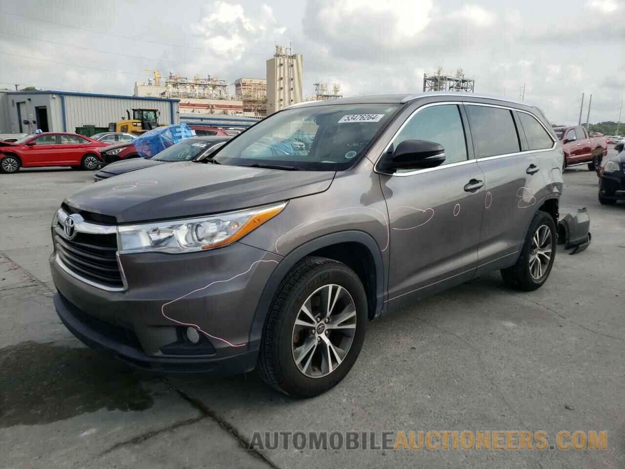 5TDKKRFH7GS156824 TOYOTA HIGHLANDER 2016