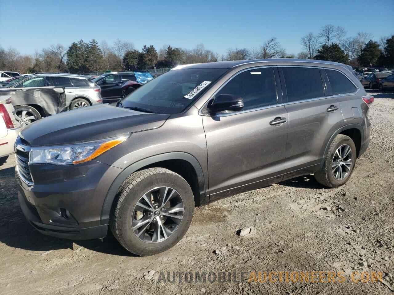 5TDKKRFH7GS158542 TOYOTA HIGHLANDER 2016