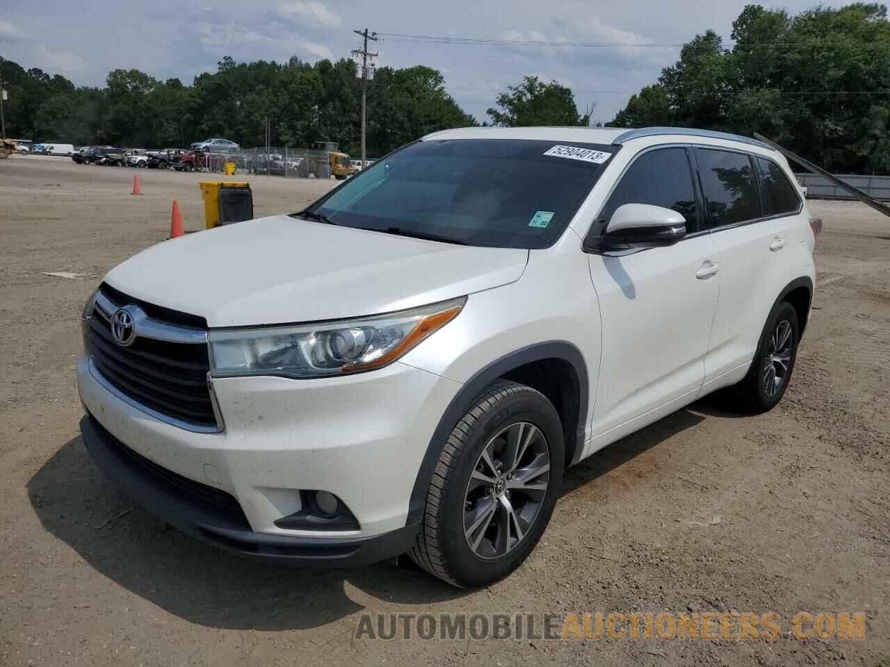 5TDKKRFH7GS165815 TOYOTA HIGHLANDER 2016