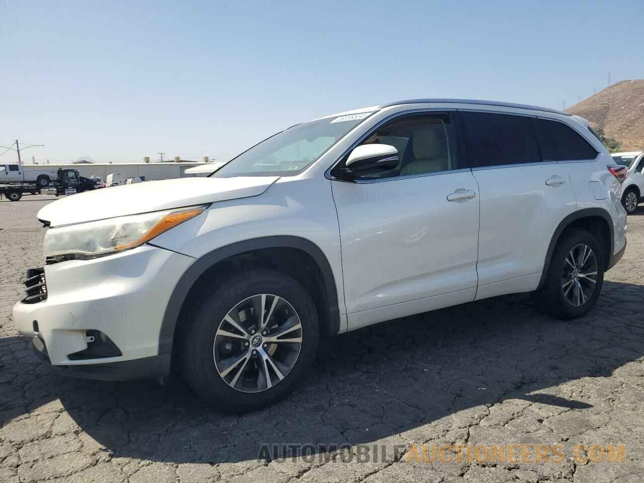 5TDKKRFH7GS166382 TOYOTA HIGHLANDER 2016