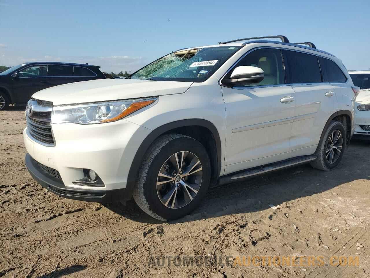 5TDKKRFH7GS504475 TOYOTA HIGHLANDER 2016