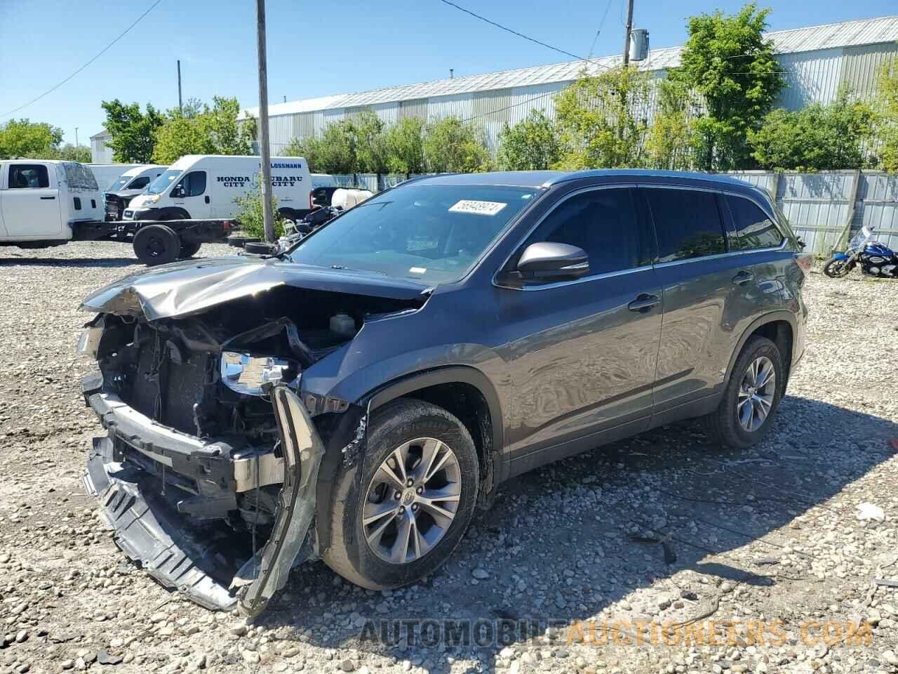 5TDKKRFH8FS086684 TOYOTA HIGHLANDER 2015