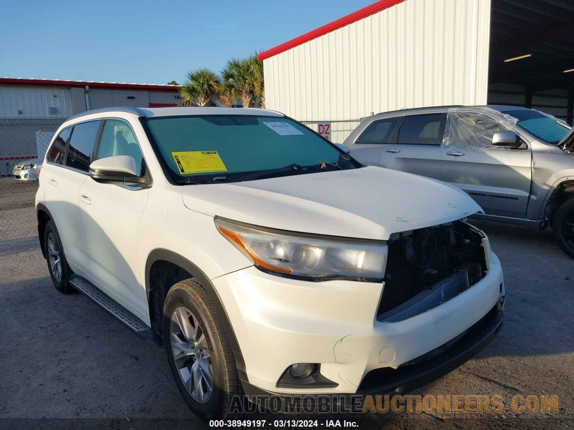 5TDKKRFH8FS087205 TOYOTA HIGHLANDER 2015