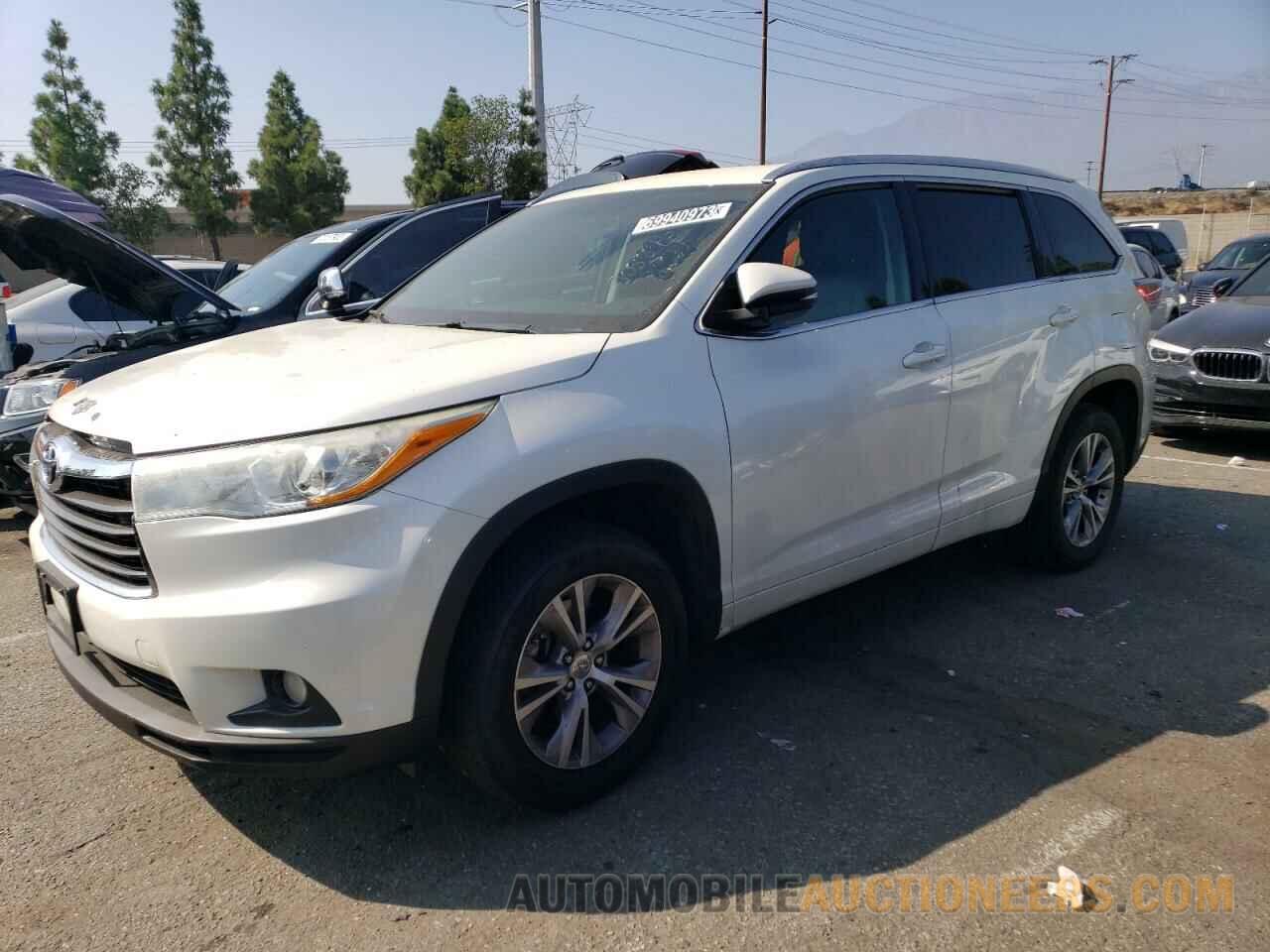 5TDKKRFH8FS108845 TOYOTA HIGHLANDER 2015