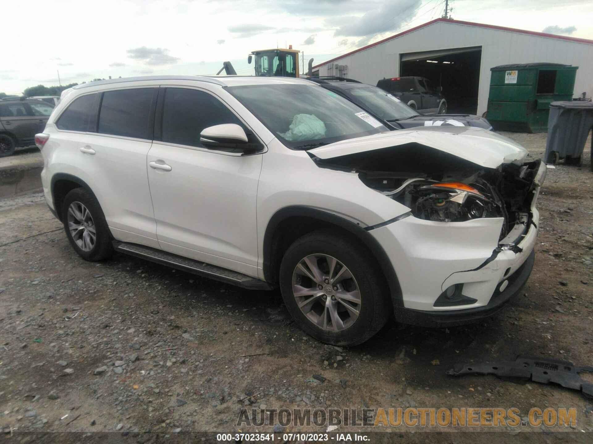 5TDKKRFH8FS112927 TOYOTA HIGHLANDER 2015