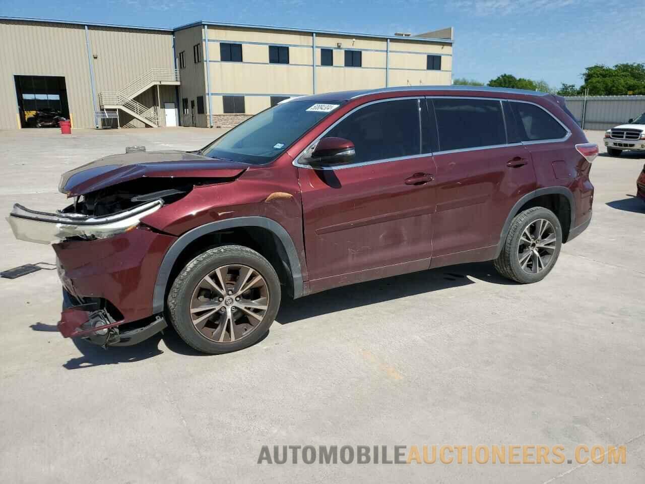 5TDKKRFH8GS125159 TOYOTA HIGHLANDER 2016