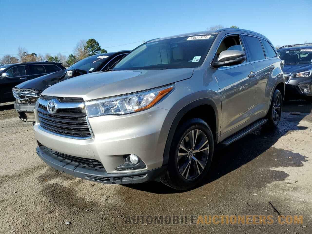 5TDKKRFH8GS126652 TOYOTA HIGHLANDER 2016